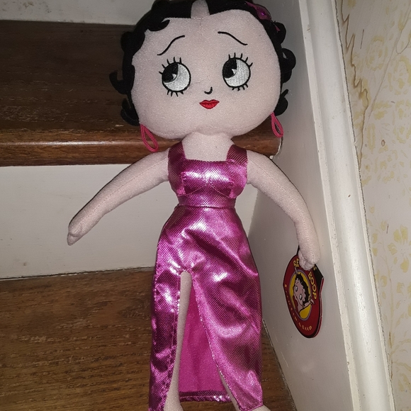 Betty Boop High fashion long pink dress cloth Body Doll 15 inches - Picture 1 of 3